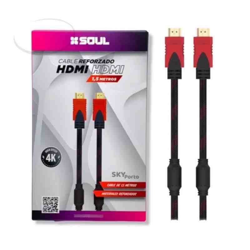 CABLE SOUL HDMI REFORZADO 1.5 MTRS HDMI-N01